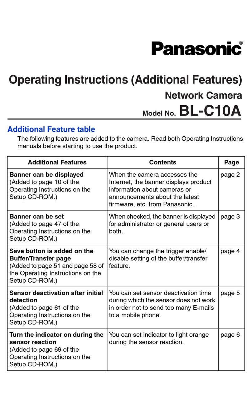 Panasonic BL-C10A - Network Camera - Pan User manual