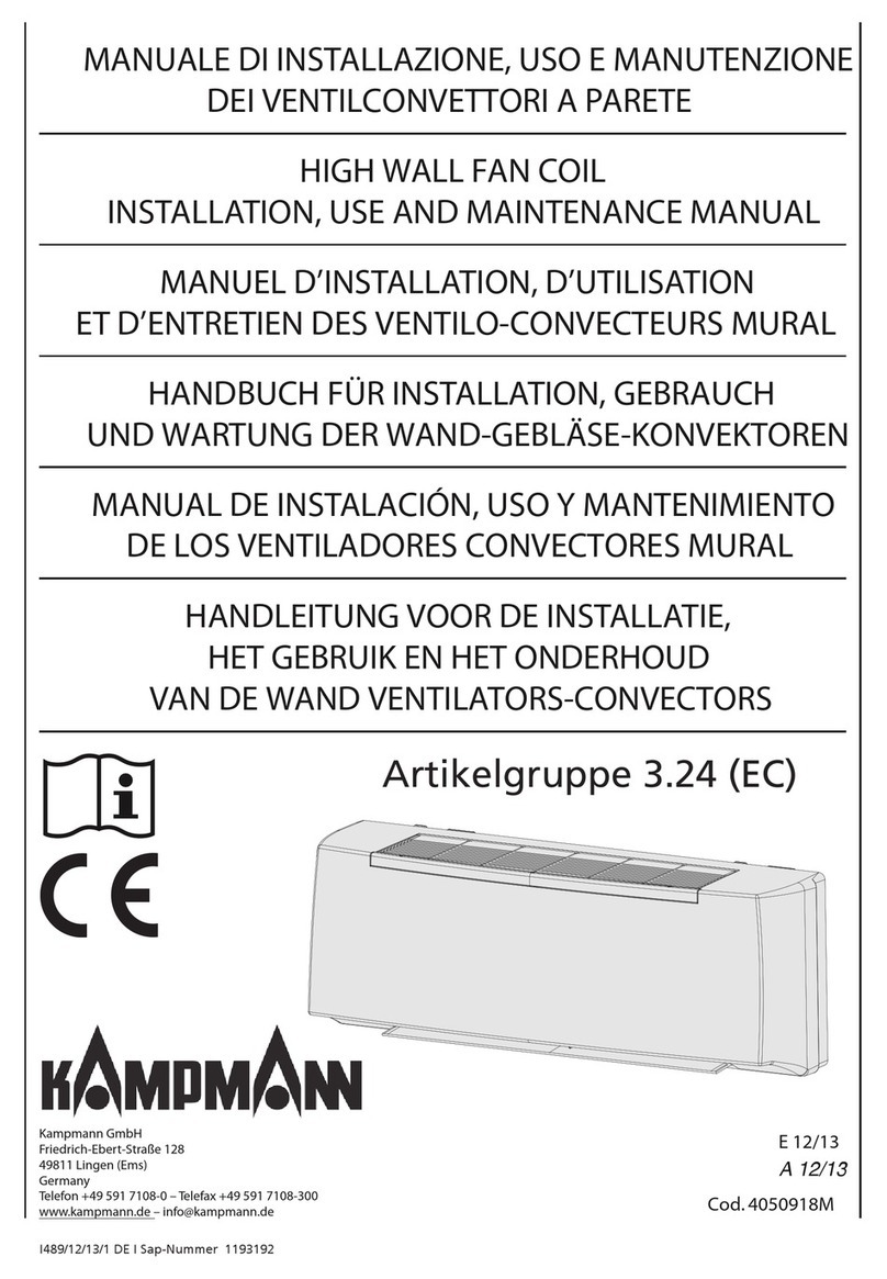 Kampmann 3.24 EC Installation, use and maintenance manual