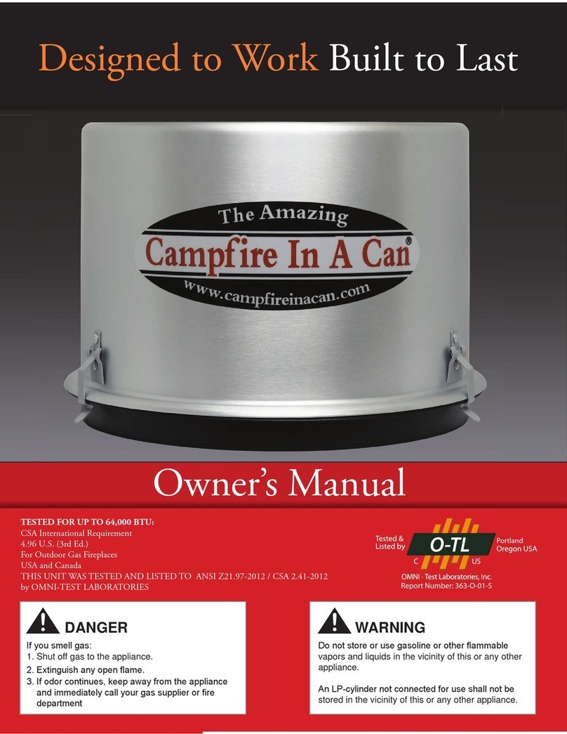 Campfire in a can Campfire In A Can User manual