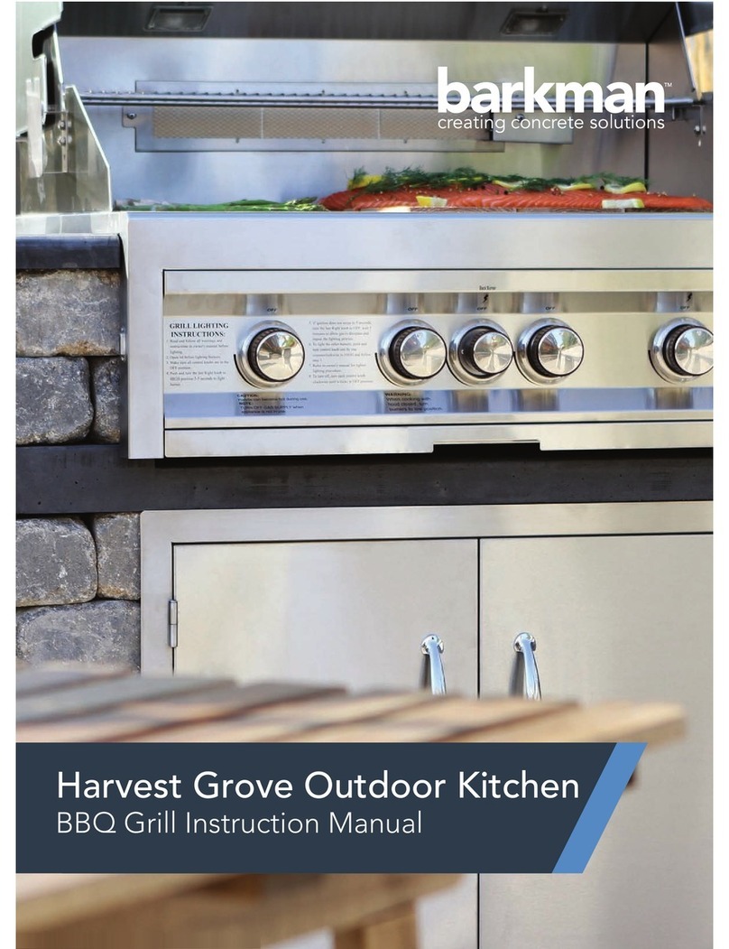 barkman Harvest Grove BBQ Grill instruction manual