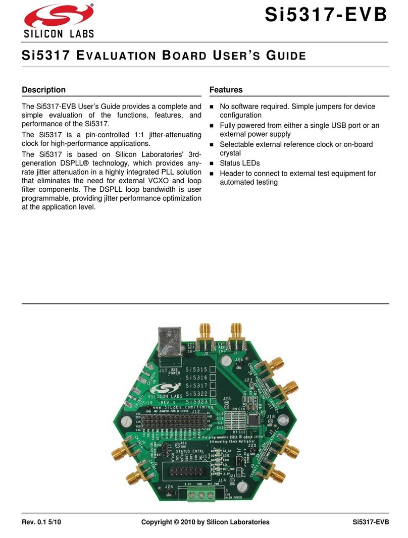 Silicon Laboratories Si5317-EVB user guide