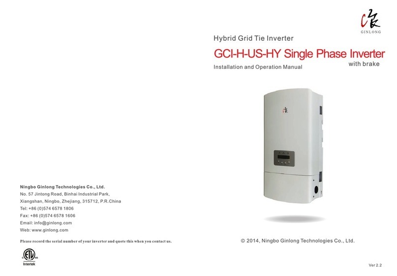 Ginlong GCI-H-US-HY User manual