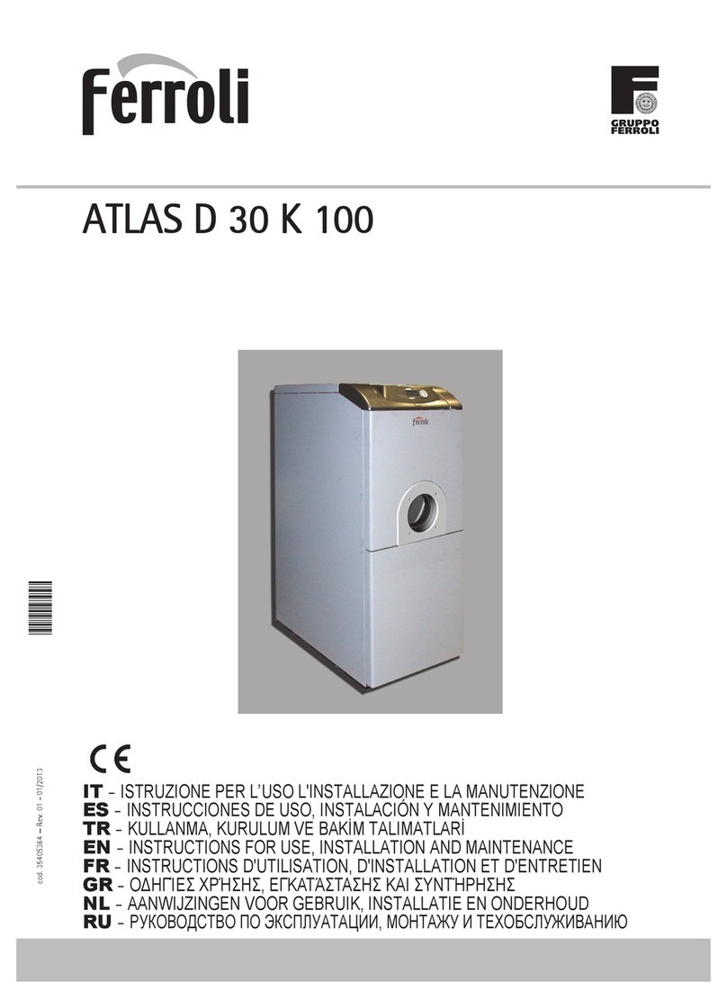 Ferroli ATLAS D 30 K 100 Instructions for use, installation and maintenance