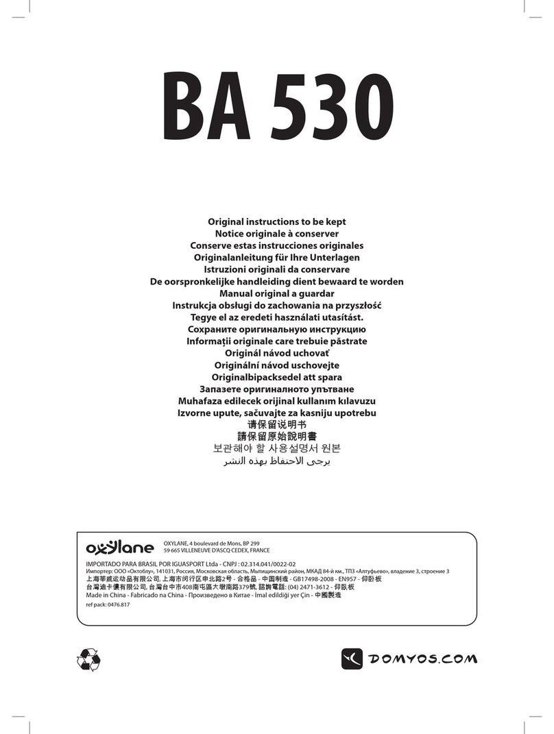 Domyos BA 530 Original instructions