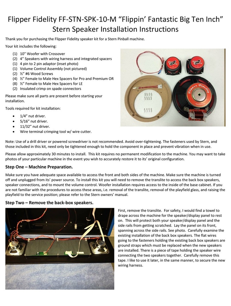 Flipper Fidelity FF STN SPK 10 M installation instructions