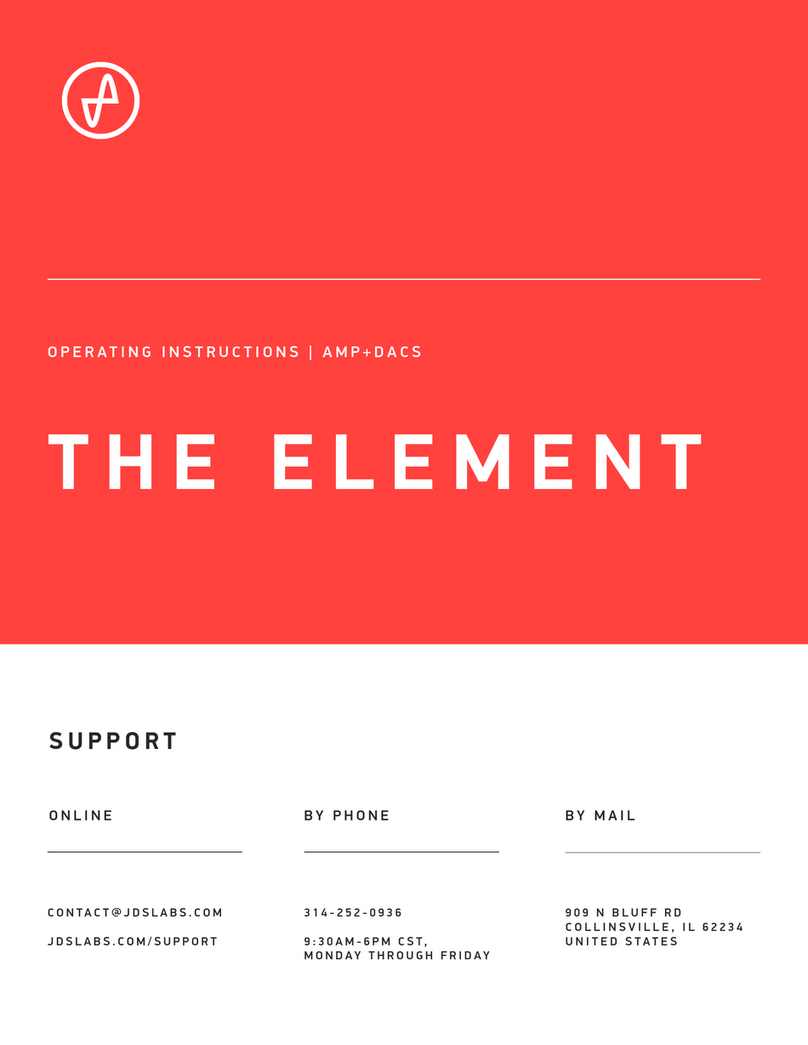 JDS Labs The Element operating instructions