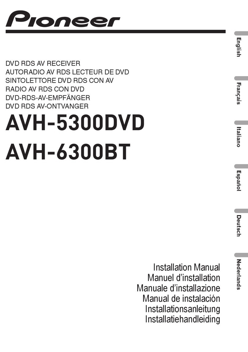 Pioneer AVH-5300DVD installation manual