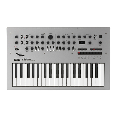 Korg minilogue owner's manual