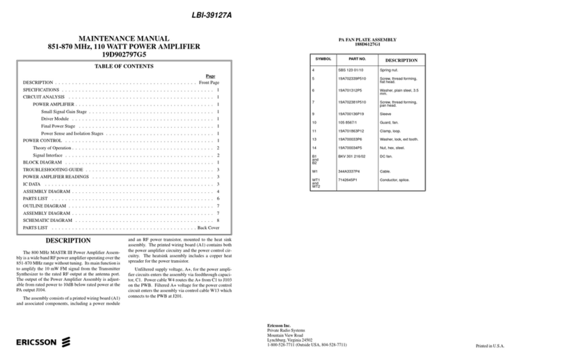 Ericsson 19D902797G5 User manual