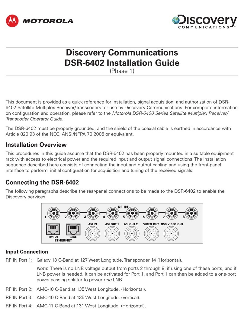Motorola DSR-6402 User manual