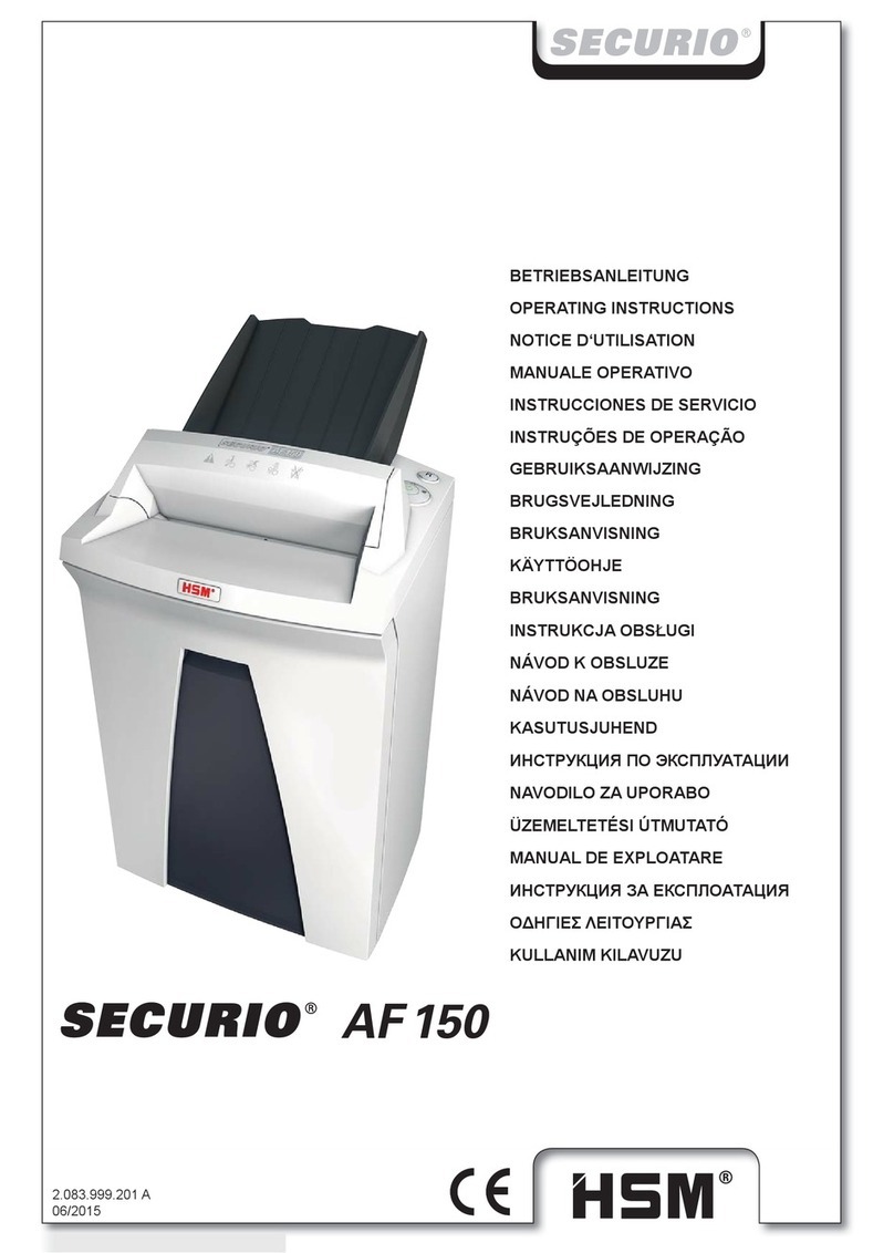 HSM securio AF150 User manual