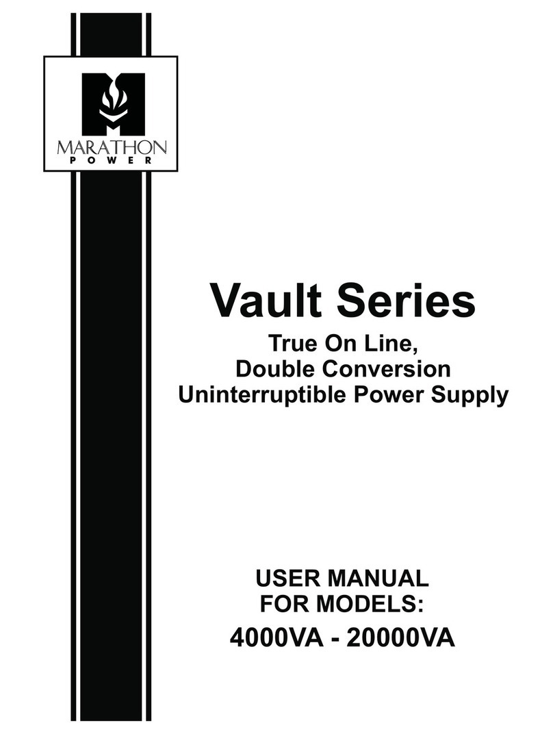 Marathon Power vault series User manual