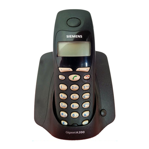 Siemens Gigaset A200 User manual Siemens Gigaset A200 User manual