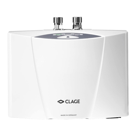 clage MCX 3..7 series Operating and installation instructions