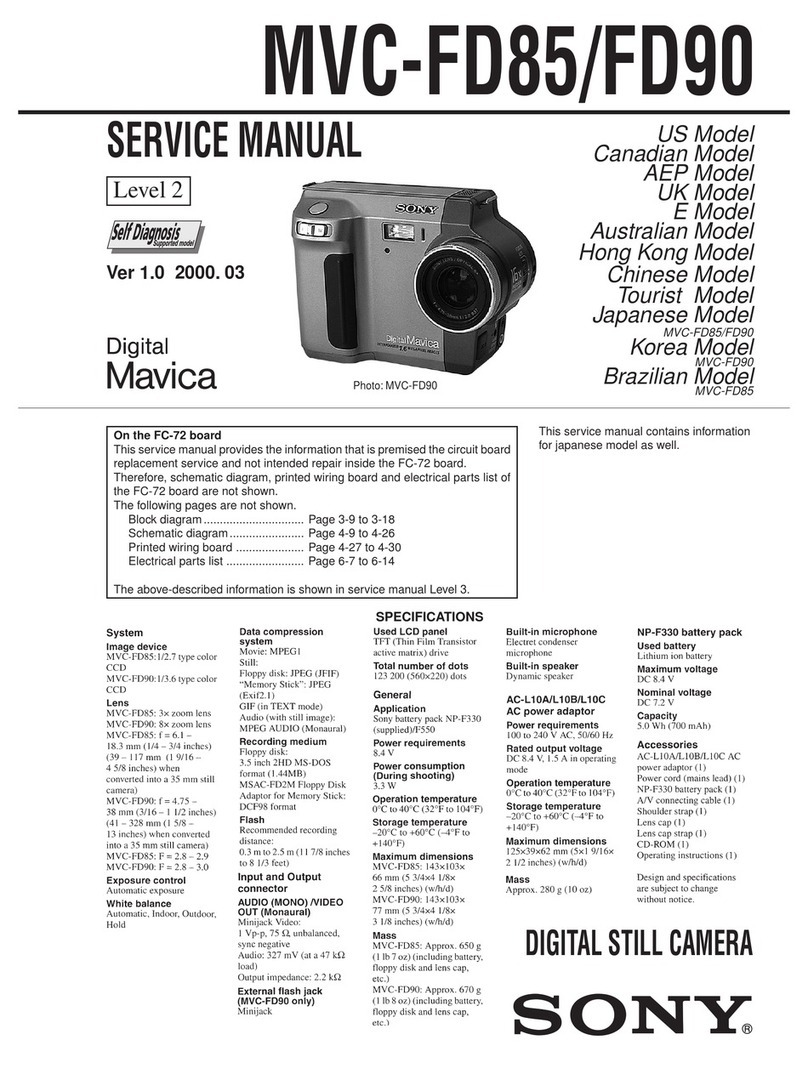 Sony Mavica MVC-FD85 User manual