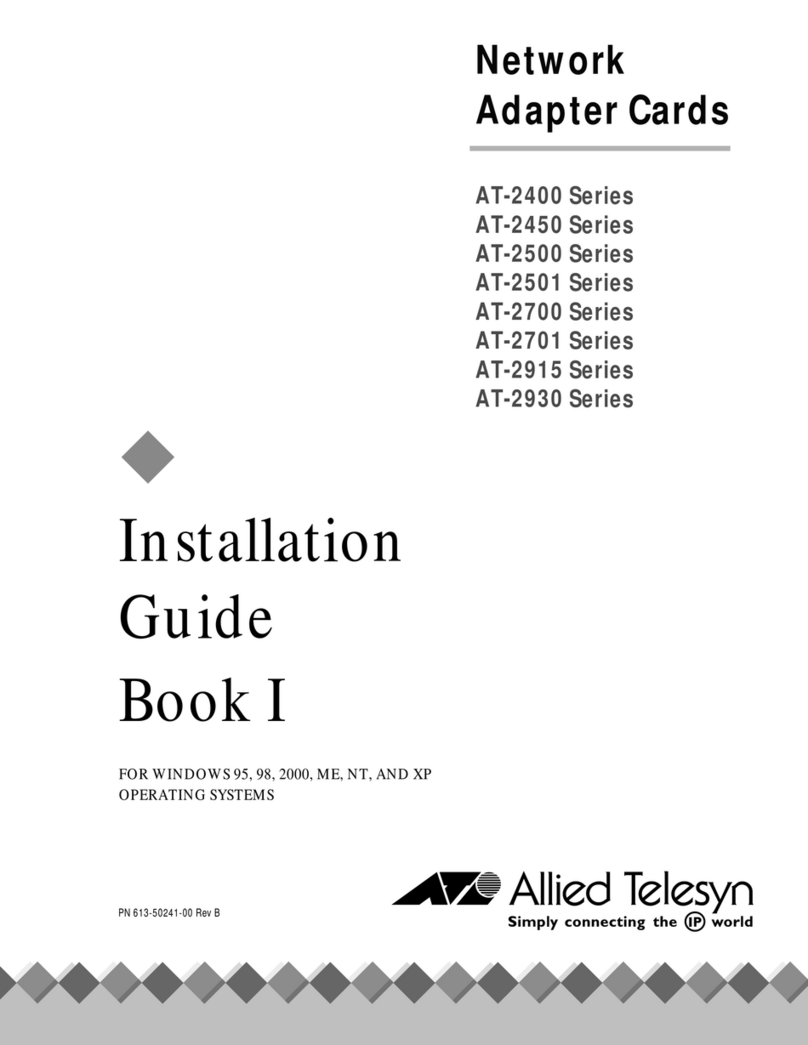 Allied Telesis AT-2400T User manual Allied Telesis AT-2400T User manual