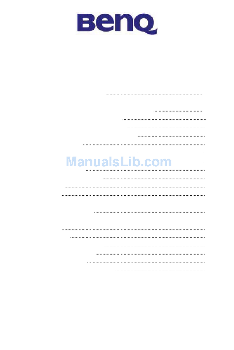 BenQ PB8220 - XGA DLP Projector User manual