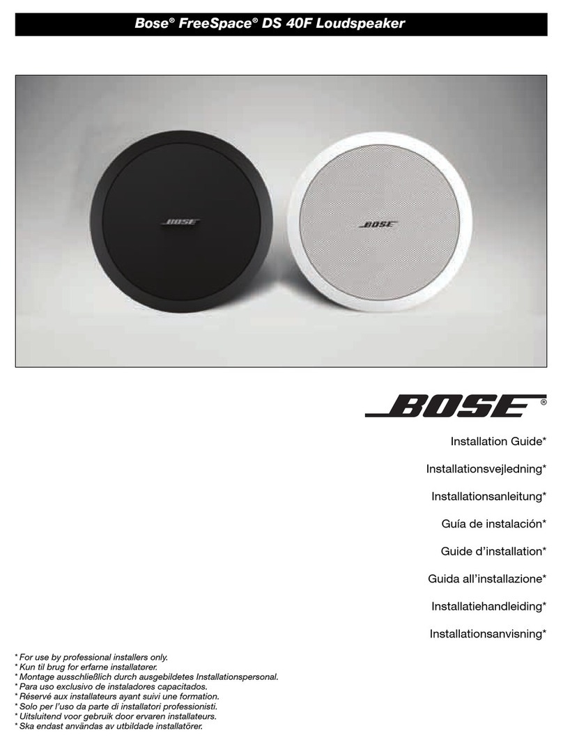 Bose FreeSpace DS 40F User manual