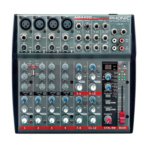 Phonic AM440D User manual