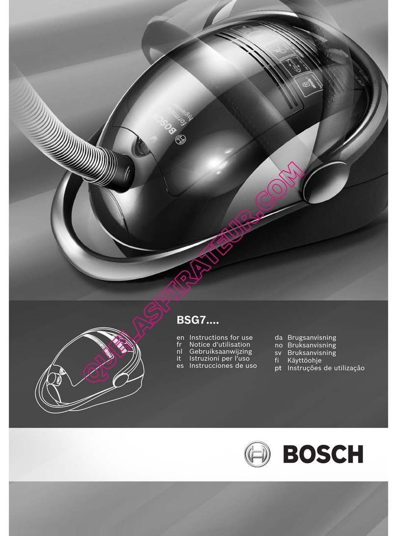Bosch BSG7 User manual