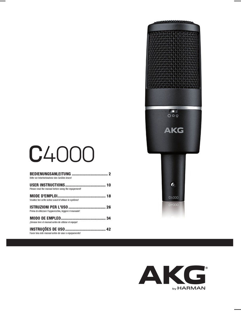 AKG c4000 User manual