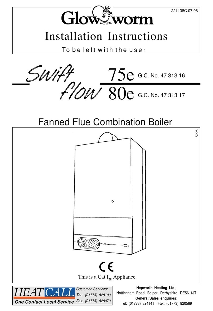 Glowworm swift flow 75e User manual