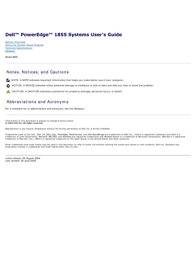 Dell PowerEdge 1855 user guide