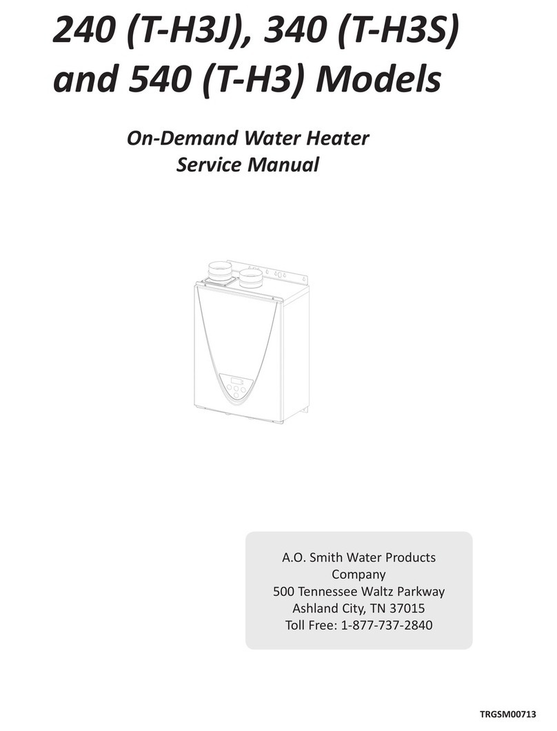 A.O. Smith 240 T-H3J Service manual A.O. Smith 240 T-H3J Service manual
