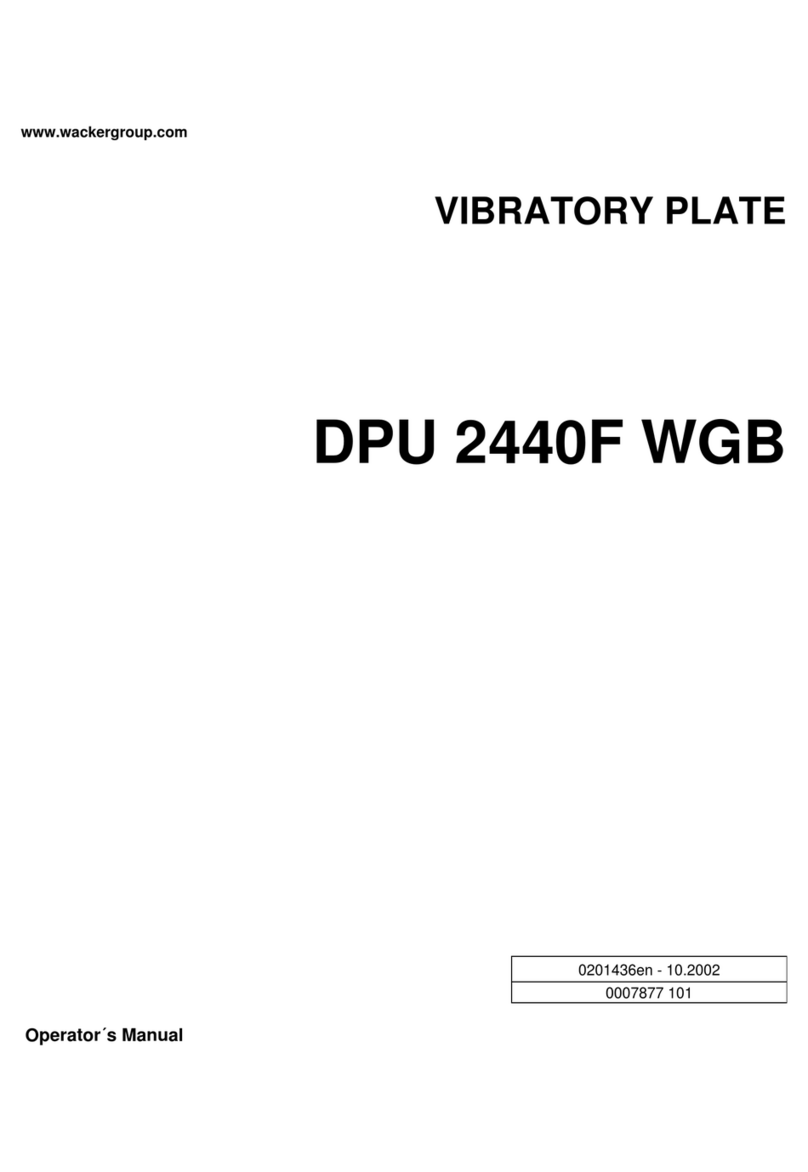 Wacker Neuson DPU 2440F WGB Operator's manual Wacker Neuson DPU 2440F WGB Operator's manual