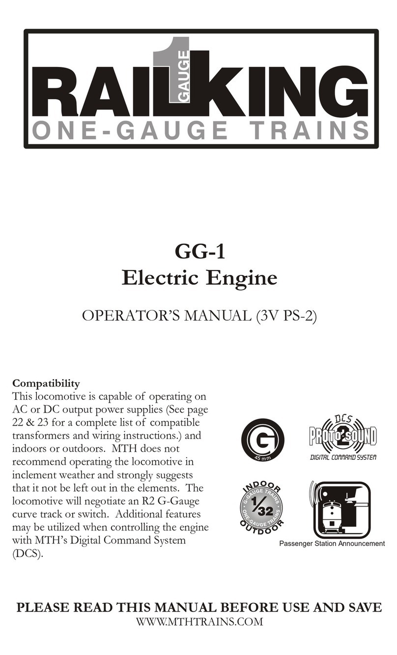 Rail King GG-1 ELECTRIC ENGINE Operator's manual