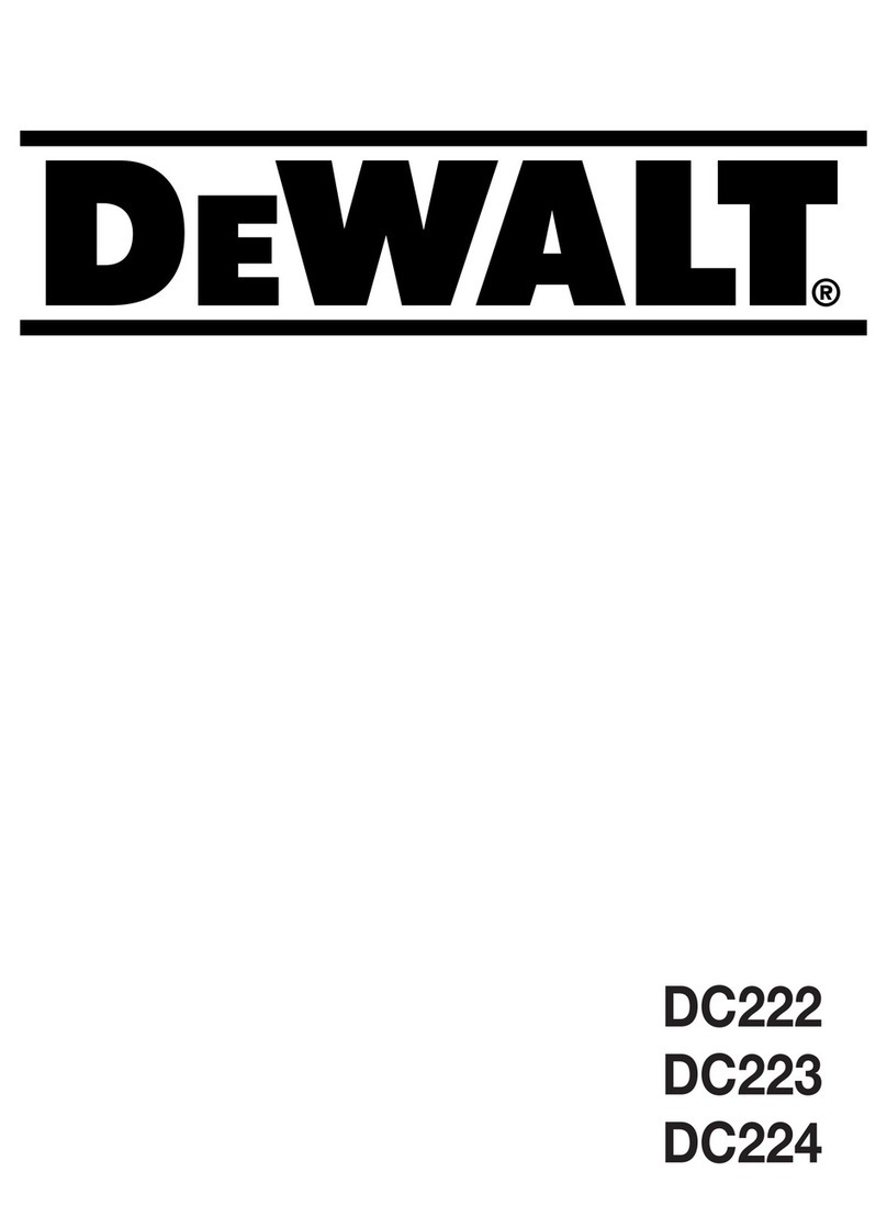 DeWalt DC222 User manual DeWalt DC222 User manual