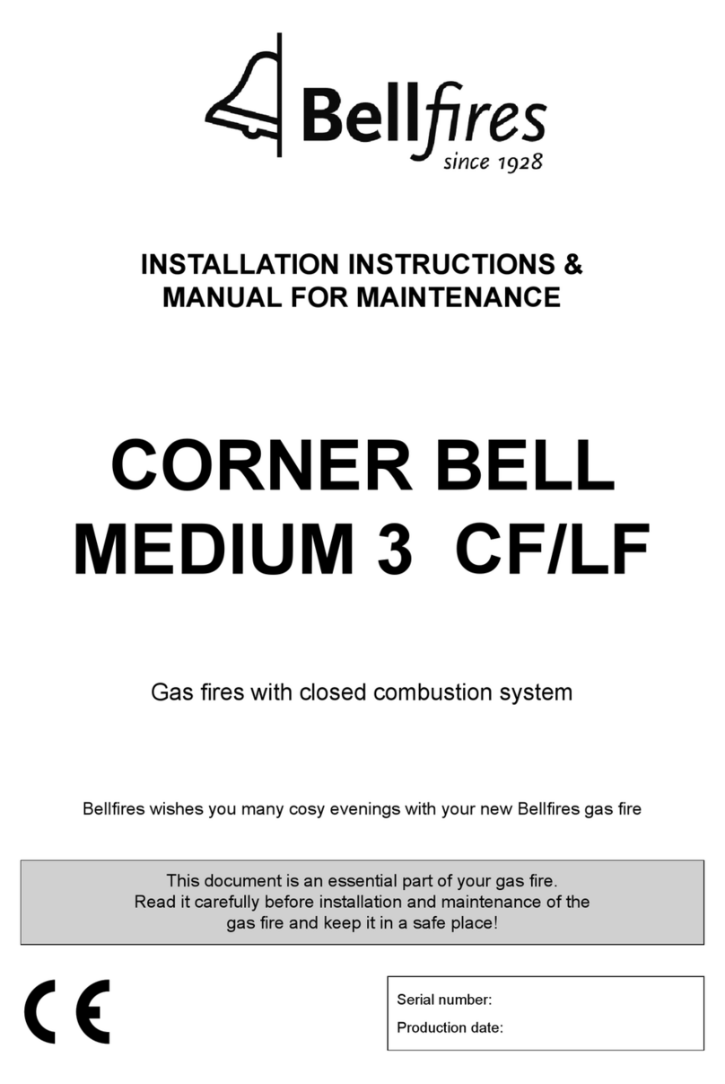 Bellfires MEDIUM 3 CF/LF Installation instructions & manual for maintenance Bellfires MEDIUM 3 CF/LF Installation instructions & manual for maintenance
