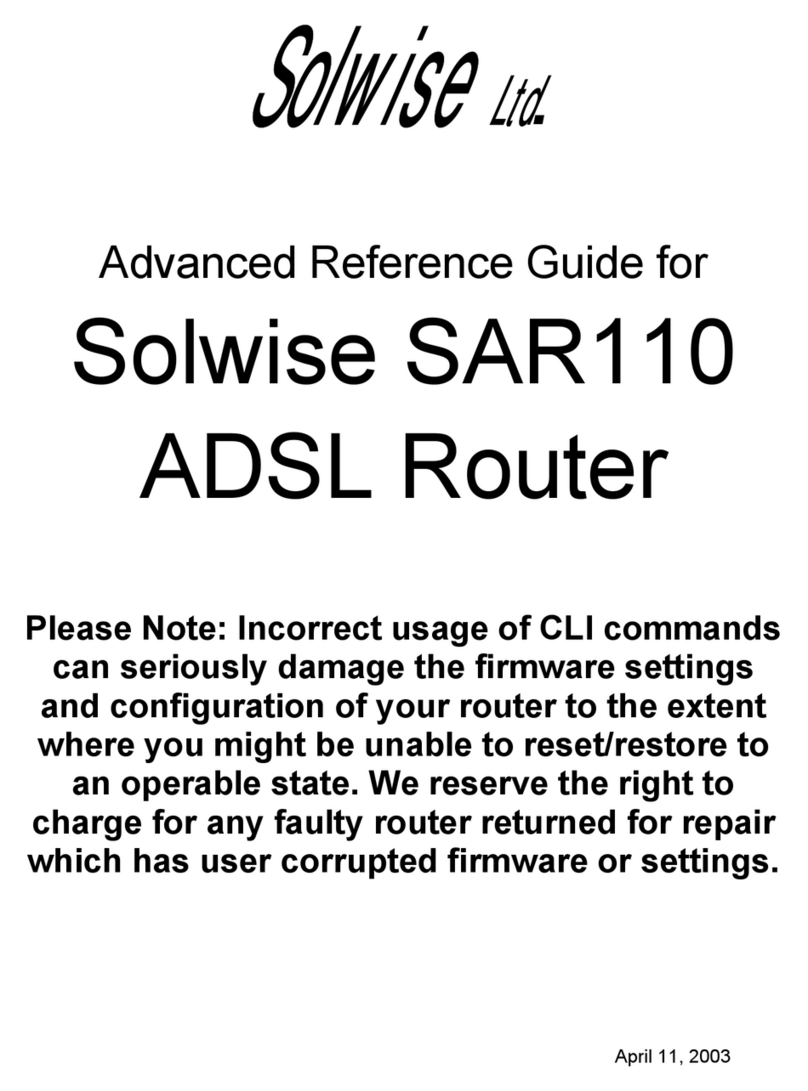 Solwise SAR110 User manual