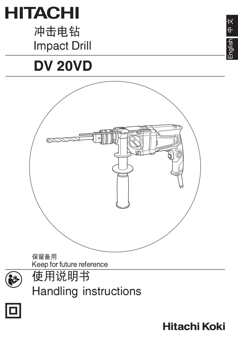 Hitachi DV 20V Handling instructions