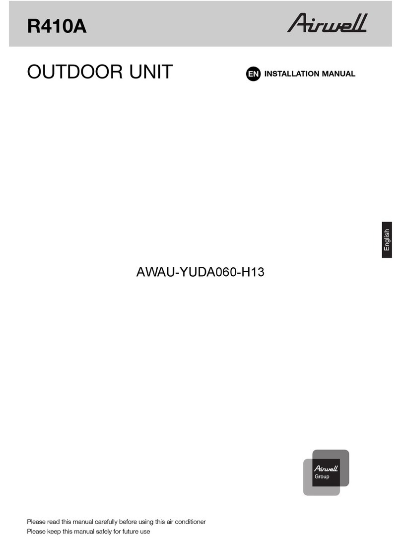 Airwell AWAU-YUDA060-H13 User manual