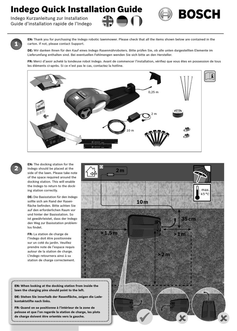 Bosch Indego Quick installation guide