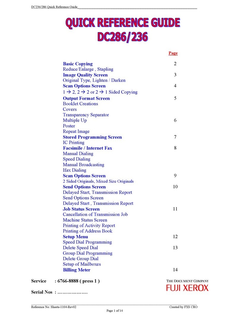 Fuji Xerox DC286 User manual