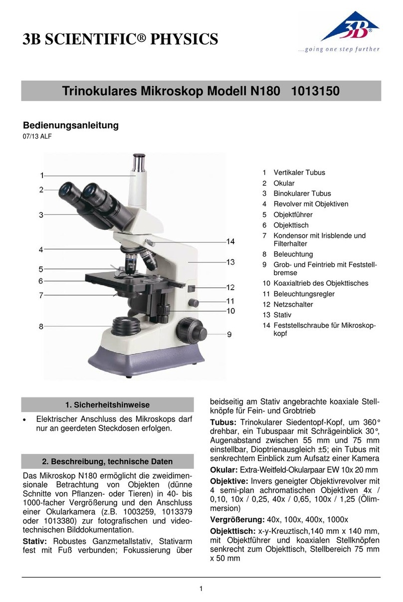 3B SCIENTIFIC PHYSICS N180 1013150 User manual