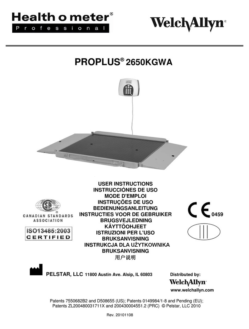 Health O Meter PROPLUS 2650KGWA User manual