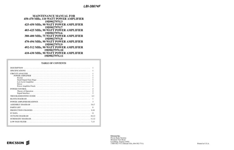 Ericsson 19D902797G3 User manual