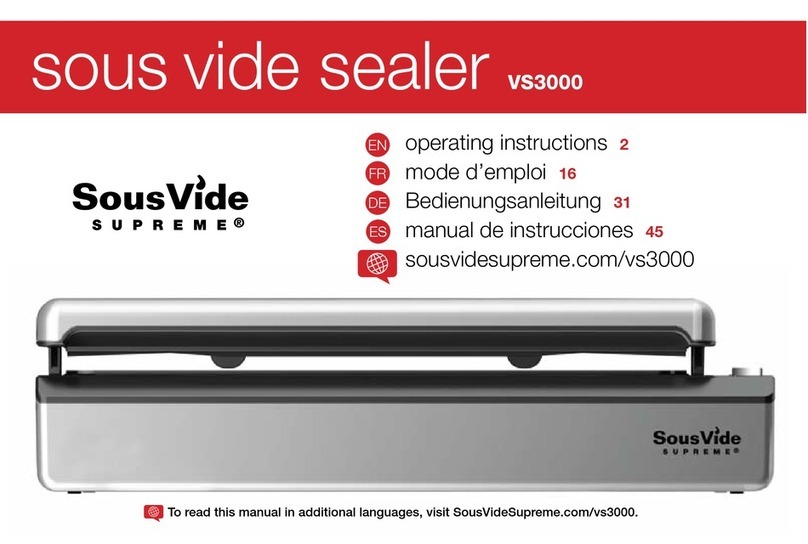 SousVide VS3000 operating instructions