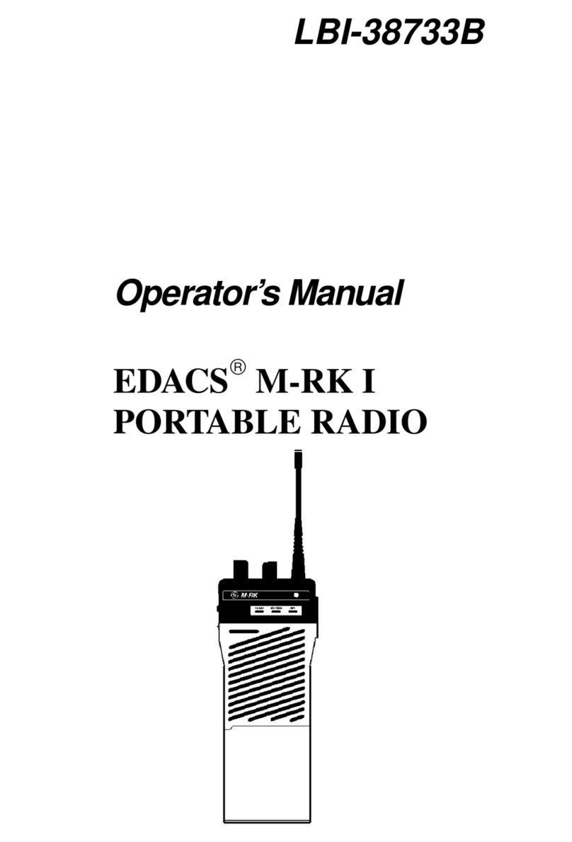 Ericsson EDACS M-RK I User manual