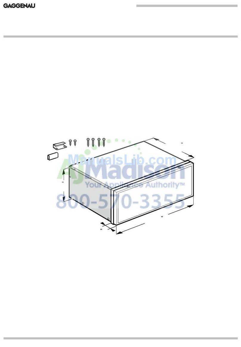 Gaggenau WS482710 User manual