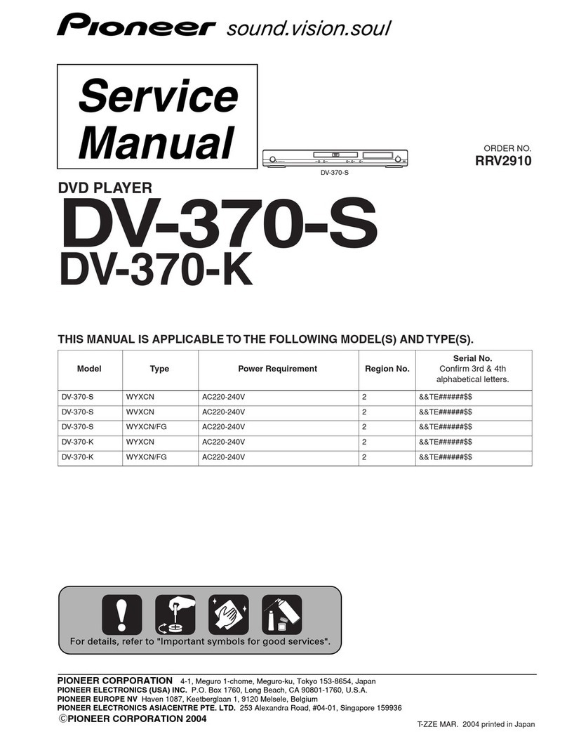 Pioneer DV-370-S User manual
