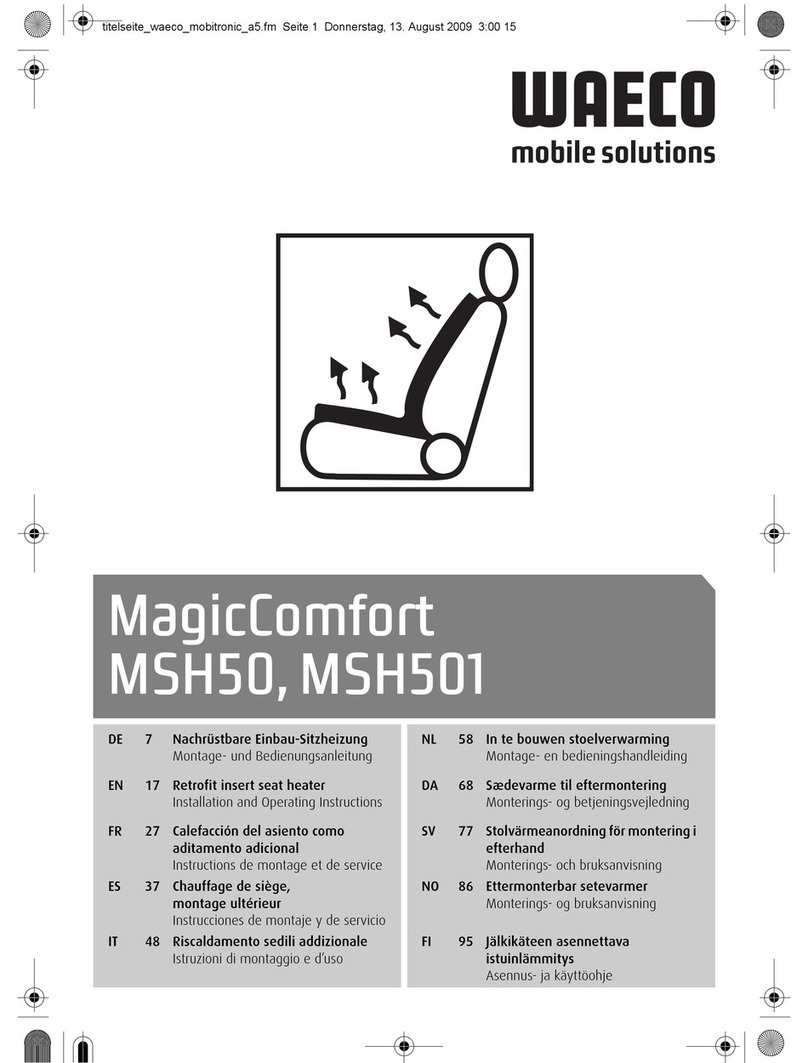 Waeco MagicComfort MSH50 User manual Waeco MagicComfort MSH50 User manual