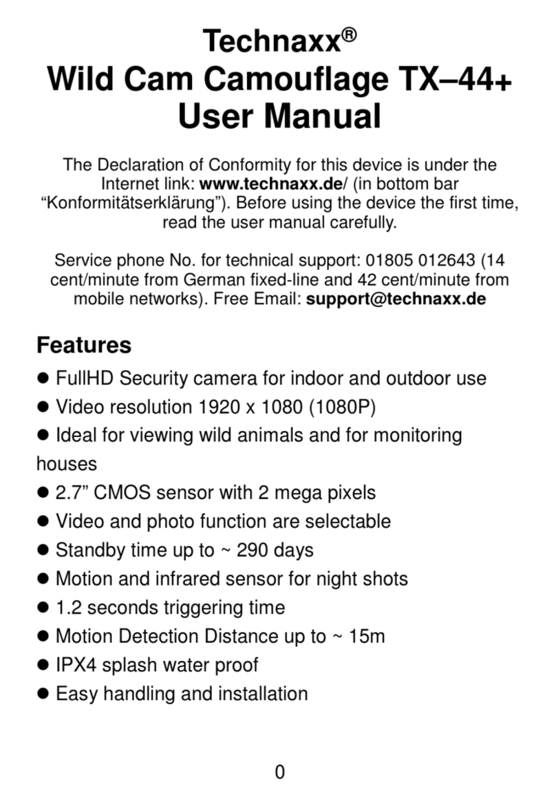 Technaxx TX-44+ Wild Cam Camouflage User manual Technaxx TX-44+ Wild Cam Camouflage User manual