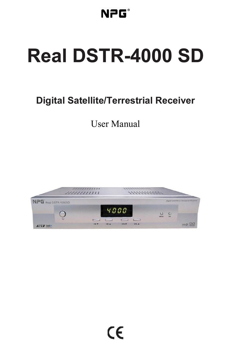NPG Real DSTR-4000 SD user manual