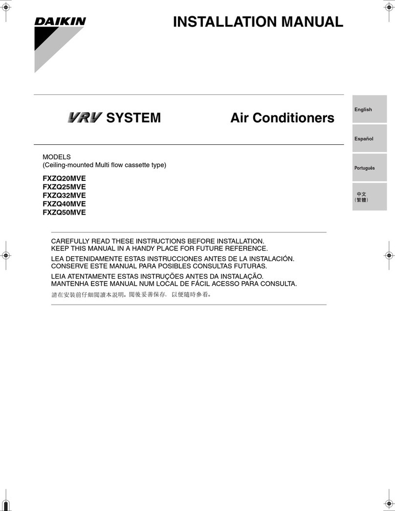 Daikin fxzq20mve User manual