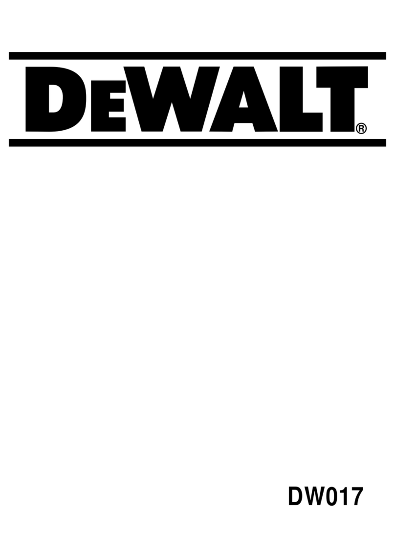 DeWalt DW017 User manual