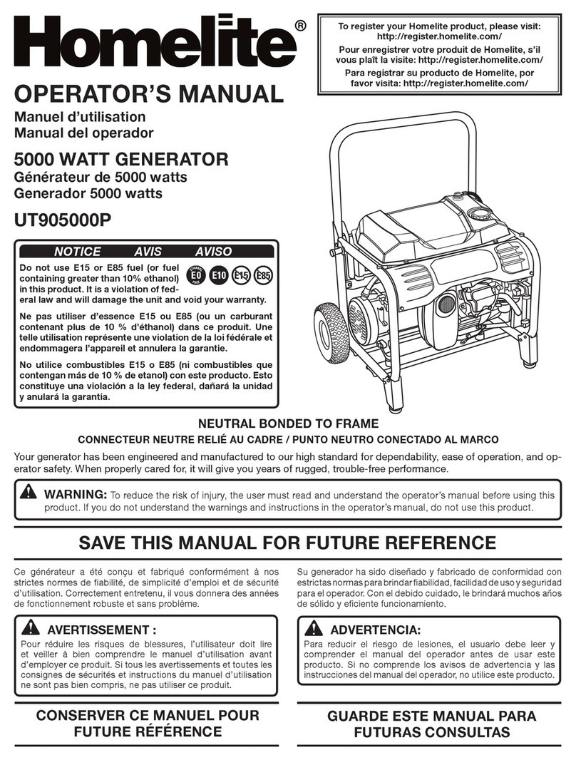 Homelite UT905000P Operator's manual
